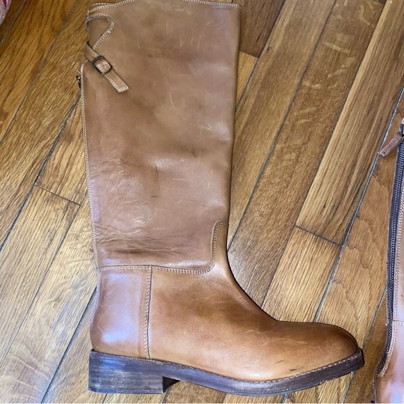 NEW Free People Everly Leather Equestrian Tall Riding Boots Anthropologie 37 6.5 - Picture 10 of 13